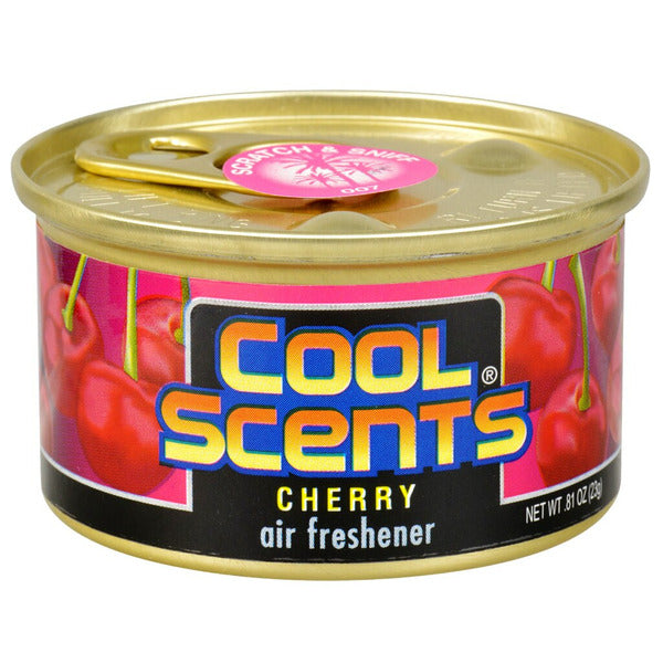 California Cool Scents Air Freshener Long-Lasting Fresh Aroma, Spill-Proof Organic Canister, Cherry