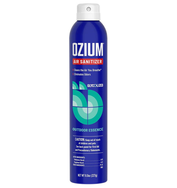 Ozium Air Sanitizer Spray - Room Odor Eliminator for Home, Car, and Office - Outdoor Essence - 8 oz Can - 1 Pack