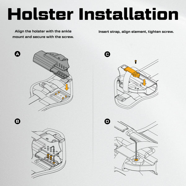 Orpaz Glock 19 Evo, Passive w/ Ankle