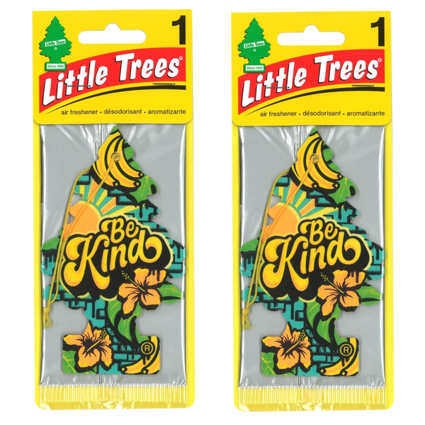 Little Trees Hanging Car Air Freshener, Be Kind, 2-Pack
