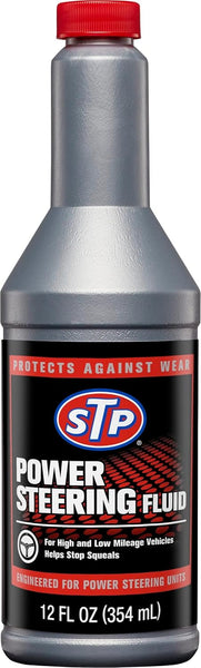 STP Power Steering Fluid, 12 FL OZ, Protects Against Wear and Pump Breakdown, All Power Steering Units