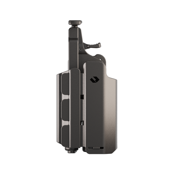 Orpaz T40 G17 Holster with Light Left Handed Compatible with Glock 17 Holster with Light, Large Pistol Lights, MOLLE Attachment