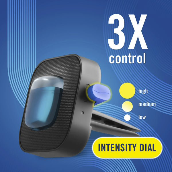 Febreze Car Vent Clip Air Freshener, Odor Eliminator for Up to 30 Days Freshness, New Car