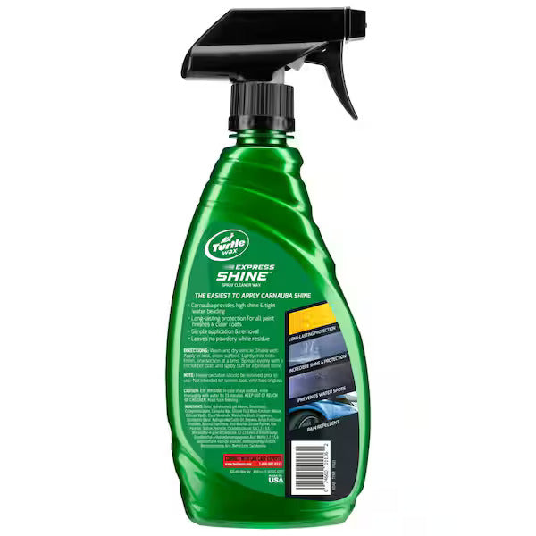 Turtle Wax Express Shine Carnauba Spray Cleaner Wax - 16 oz. Trigger Spray (T-136R)