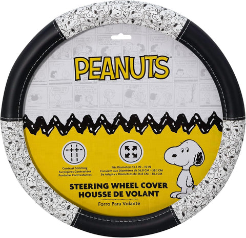 Plasticolor Peanuts Snoopy Expressions Steering Wheel Cover