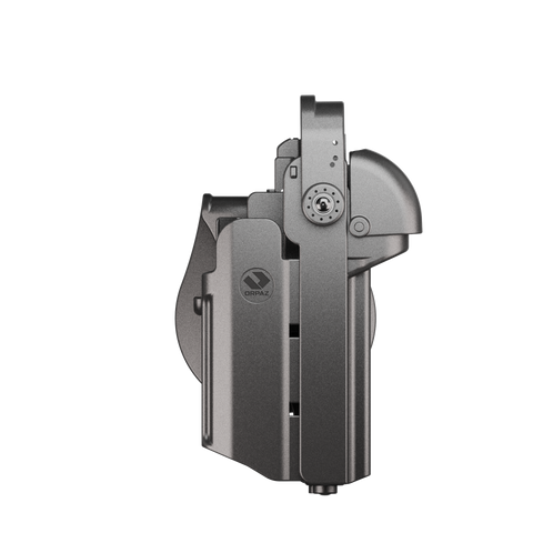 Orpaz T40 Pro G17 Duty Holster with Medium Light Holster Compatible with Glock 17 Pistol Holder with Laser Mounted Light and Optics with Paddle