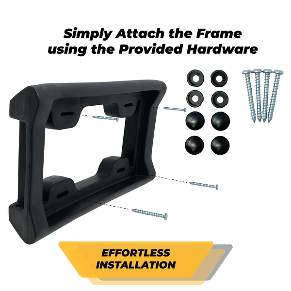 TrexNYC Rear Bumper Guard and Front License Plate Bumper Guard - Car Rear Bumper Protector - Universal Bumper Guard Protection, XL Combo Kit