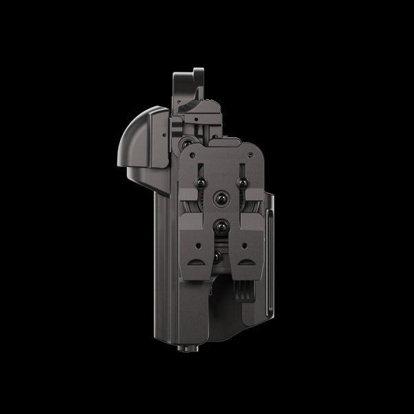 Orpaz T40 Pro G45 LH Duty Holster with Medium Light Holster w/ Magnetic Optic cover, Compatible with Glock 45 Pistol Holder with Laser Mounted Light and Optics with Molle