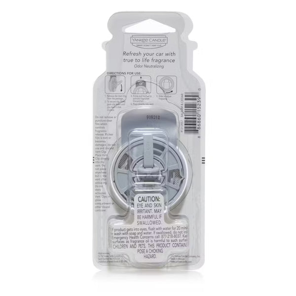 Yankee Candle Smart Car Vent Clip Air Freshener, Last up to 30 days, Balsam & Cedar