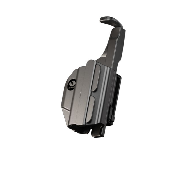 ORPAZ T41 Universal Adjustable Holster, Thumb Release Retention, Optics Ready OWB Polymer Holster, Made in Israel ClipLock