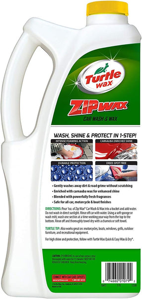 Turtle Wax Liquid Car Wash and Wax, Easy and Quick Zip Wax T-79, 64 oz. 3 Packs