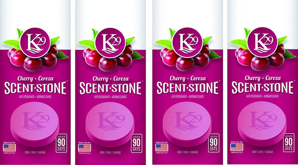 K29 Cherry Stone Air Freshener, Environmentally Safe and Long-lasting Fragrance, 4 Packs