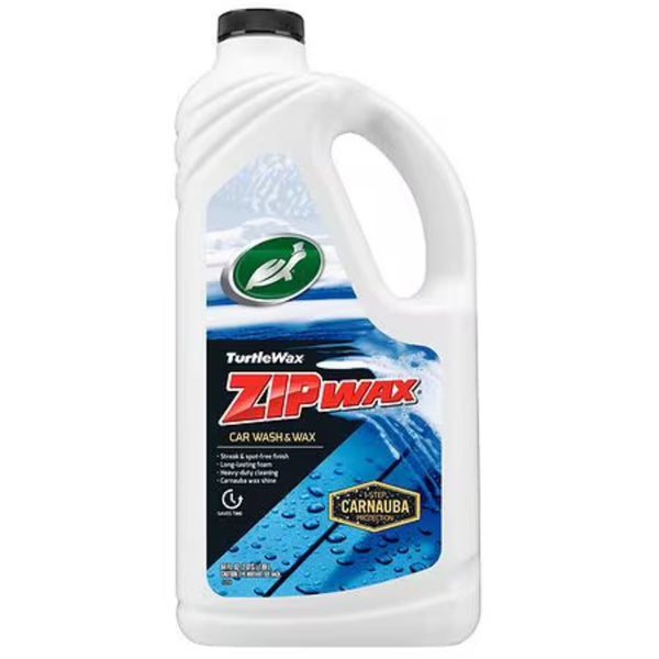 Turtle Wax Liquid Car Wash and Wax, Easy and Quick Zip Wax T-79, 64 oz.