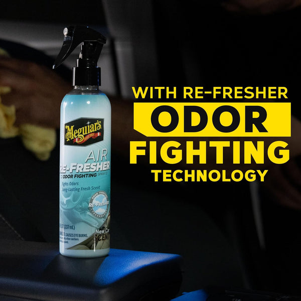 Meguiar's Air Re-Fresher Odor Fighting Spray, Long-Lasting New Car Scent, 8 Oz