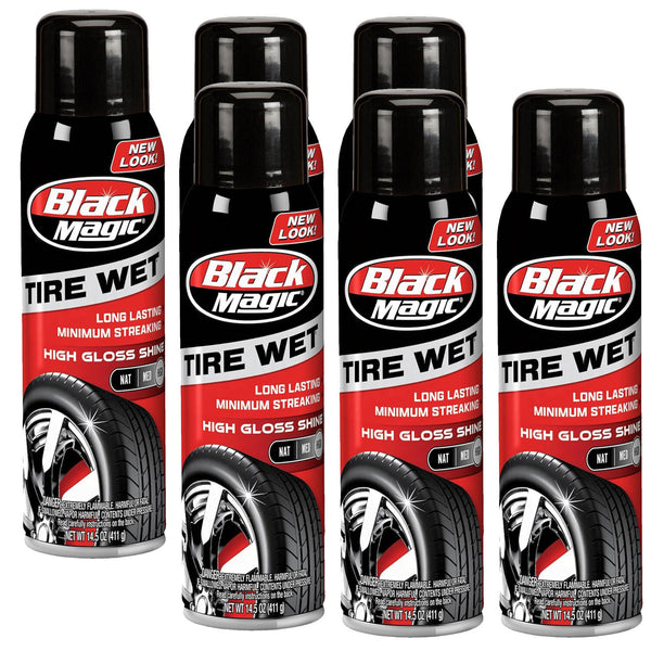Black Magic Tire Wet Dressing 14.5 oz Pack of 6
