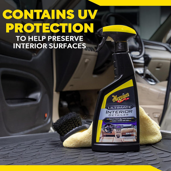 Meguiar's Ultimate Interior Detailer, 15.2 oz – Cleans & Protects with UV Guard