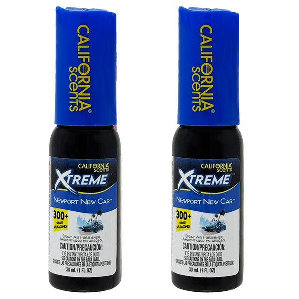California Scents Xtreme 1 oz. Spray Air Freshener, Newport New Car, 2 Packs