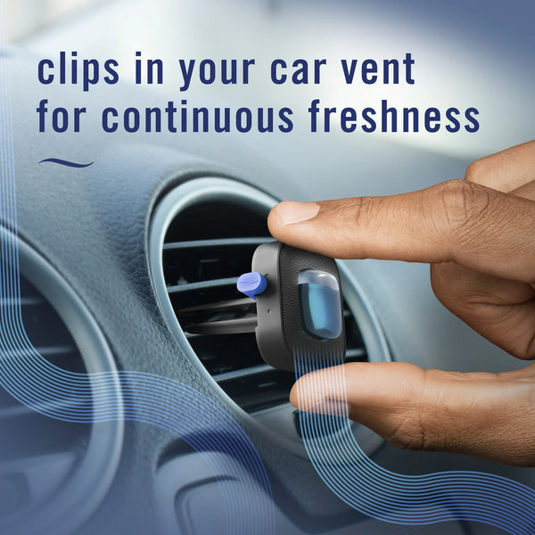 Febreze Car Vent Clip Air Freshener, Odor Eliminator for Up to 30 Days Freshness, New Car