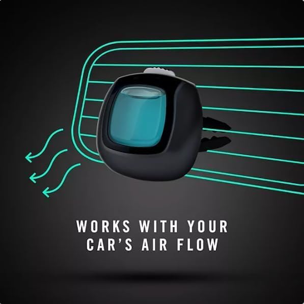 Febreze Car Air Freshener Vent Clips - 2 Clips - 0.07 Fl Oz, Smoke Odor Fighter Fresh Scent