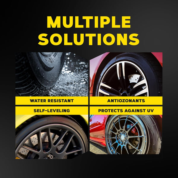 MEGUIAR’S Hot Shine High Gloss Tire Coating, Tire Protectant for Long-lasting Satin Finish, Prevents Tire to Dry Rot, 15 oz.