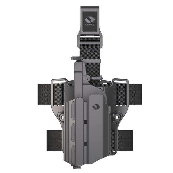 Orpaz T40 G45 Holster with Light compatible with Glock 45 Holster with Light, Left Handed Medium Pistol Lights, Drop-Leg Attachment