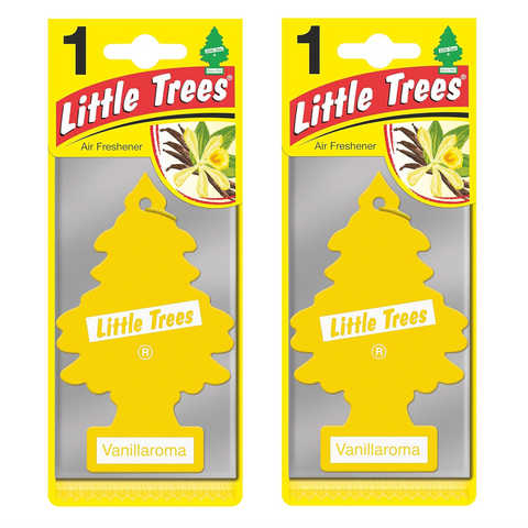 Little Trees Hanging Car Air Freshener, Vanillaroma, 2-Pack