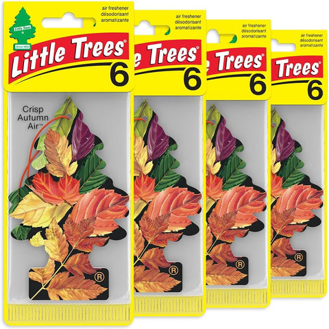 Little Trees Auto Air Freshener, Hanging Card, Crisp Autumn Air, 24 Pack