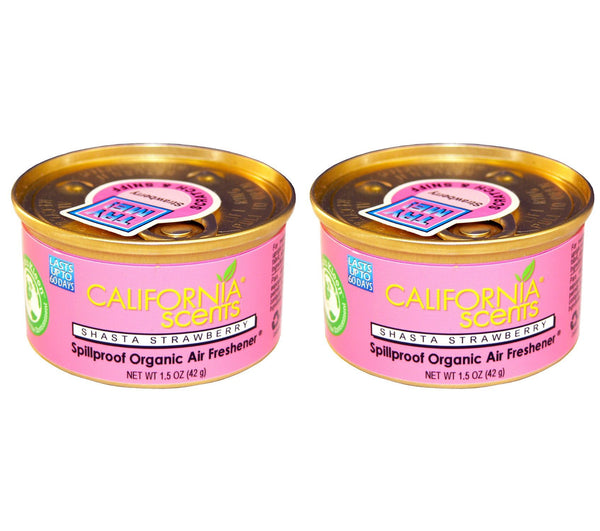 California Scents Spillproof Can, Shasta Strawberry, 2 Packs