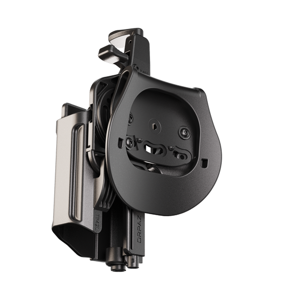 Orpaz T40 G17 Holster with Light Left Handed Compatible with Glock 17 Holster with Light, Medium Pistol Lights, Paddle & Glock 17 Magazine Holder