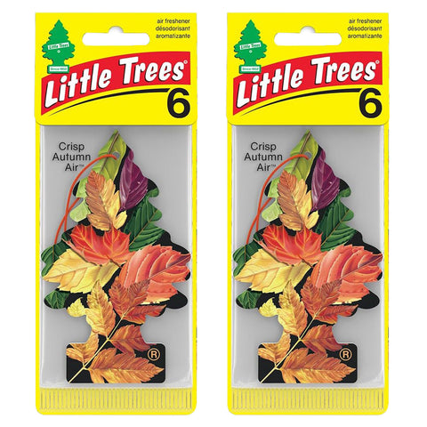 Little Trees Auto Air Freshener, Hanging Card, Crisp Autumn Air, 12 Pack