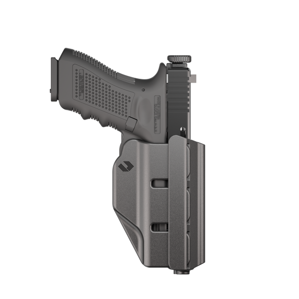 ORPAZ T41 Level 2 Universal Adjustable Holster, Magnetic + Mechanical Retention, Optics Ready OWB Polymer Duty Holster, Made in Israel Molle