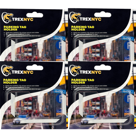 T-Rex Parking Ticket Holder Munimeter Ticket Holder, 4 Packs