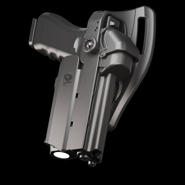 Orpaz T40 Pro Springfield XD Duty Holster with Medium Light Holster w/ Magnetic Optic cover, Compatible with Springfield XD Pistol Holder with Laser Mounted Light and Optics with Low Ride