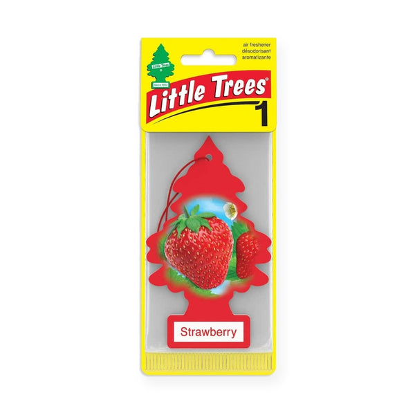 Little Trees Hanging Car Air Freshener, Strawberry, 1-Pack