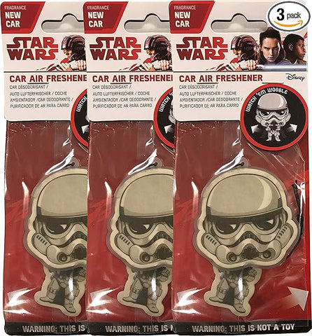 Star Wars Stormtrooper Car Accessories - Stormtrooper Air Freshener Wiggler (3-Pack)