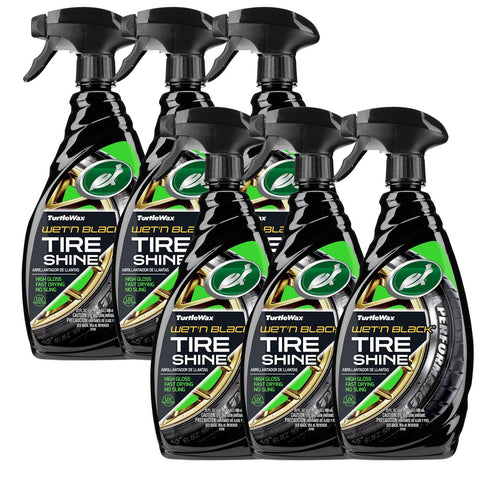 Turtle Wax Wet'n Black Ultra Wet Tire Shine, 23 oz Trigger Spray (6-PACK)
