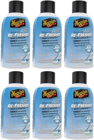 Meguiar's Whole Car Air Re-Fresher Odor Eliminator Mist, Summer Breeze, 2 oz, 6 Pack