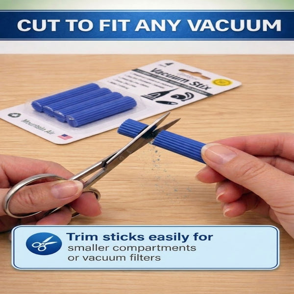 UltraScent Vacuum Stix Vacuum Deodorizer Sticks for All Vacuums, Long-Lasting Vacuum Air Freshener, Non-Toxic, Made in USA, 1-Pack w/ 4-Stix in the Spring Blossoms Scent