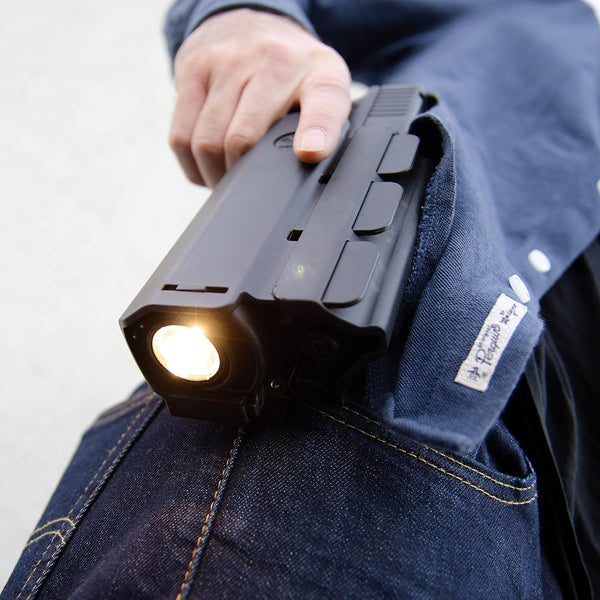 Orpaz T40 Light-Bearing Holster – Left Handed Universal OWB Tactical Holster, Level 2 & Level 3 Security, Compatible w/Most Pistol Lights, Optics-Ready, Adjustable, Fits Most Pistols Belt-Loop Large