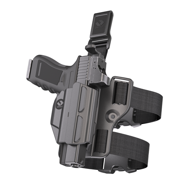 Orpaz CZ 75 Holster Sights and Optics Compatible, Adjustable and Modular OWB Holster, Drop-Leg