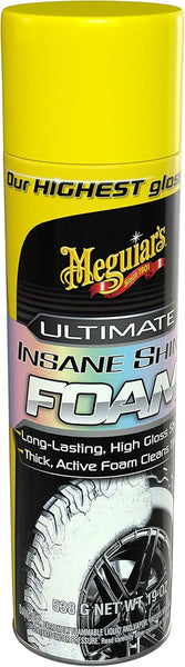Meguiar's Ultimate Insane Shine Foam Extreme Gloss Tire Dressing, Dark Wet-Look Finish