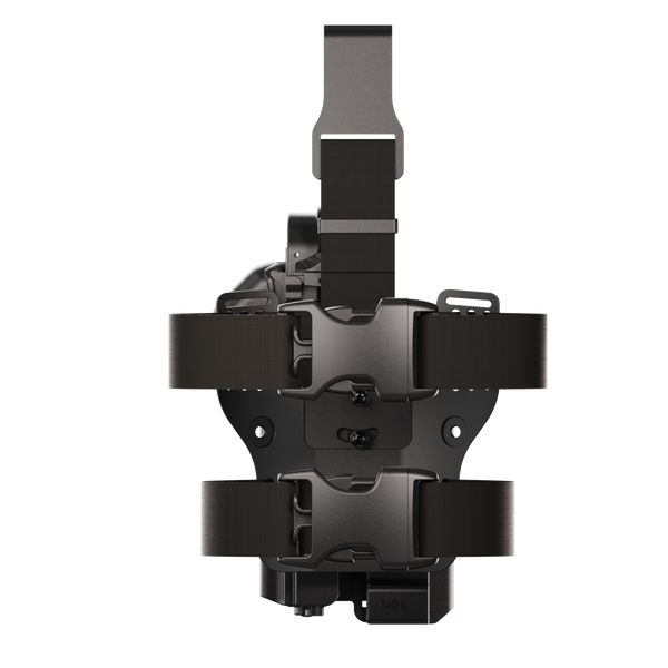 Orpaz T40 Pro G45 Duty Holster with Large Light Holster Compatible with Glock 45 Pistol Holder with Laser Mounted Light and Optics with Drop Leg