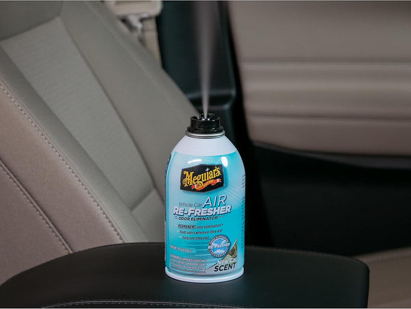 Meguiar's Whole Car Air Re-Fresher Odor Eliminator Mist, New Car Scent, 2 Pack