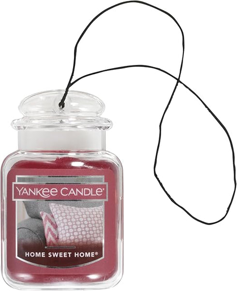 Yankee Candle Car Jar Ultimate Hanging Air Freshener Up To 30 Days, Home Sweet Home
