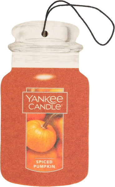 Yankee Candle Paper Car Jar, Spiced Pumpkin, 6 Packs