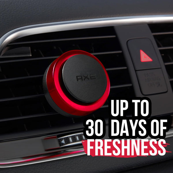 AXE Mini Car Air Freshener 2 Vent Clips in 1 Pack, Black Pepper & Cedarwood