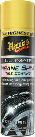 Meguiar's Ultimate Insane Shine Tire Coating, 15 oz Aerosol Spray