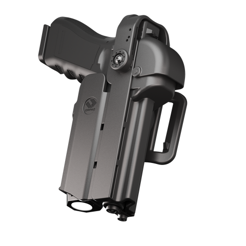 Orpaz T40 Sig P320 Light-Bearing Holster – Left Handed OWB Tactical Holster, Level 2 & Level 3 Security, Compatible with Sig Sauer P320, Fits Most Pistol Lights, Optics-Ready, Adjustable T40 Pro Magnetic Medium Belt-Loop