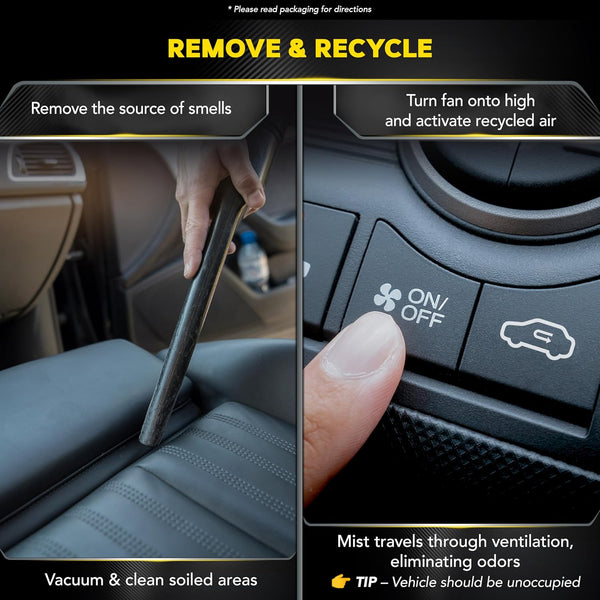 Meguiar's Whole Car Air Re-Fresher Odor Eliminator Mist, Black Chrome