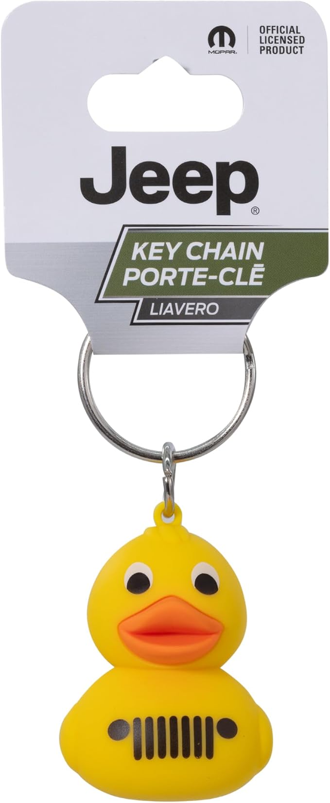 thumbnail image 2 of Plasticolor Jeep Rubber Key Chain - Official Jeep Logo, Black, KC4474 2 of 2